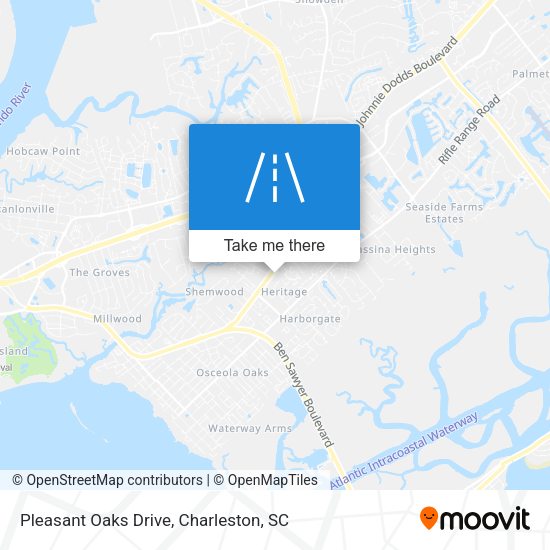 Pleasant Oaks Drive map