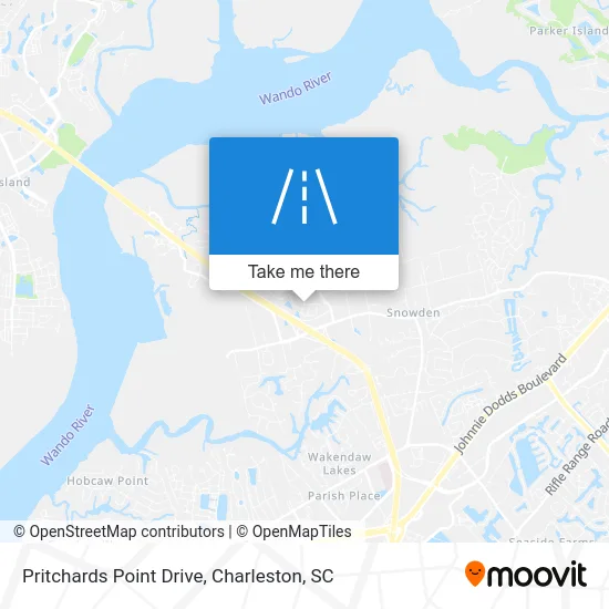 Pritchards Point Drive map