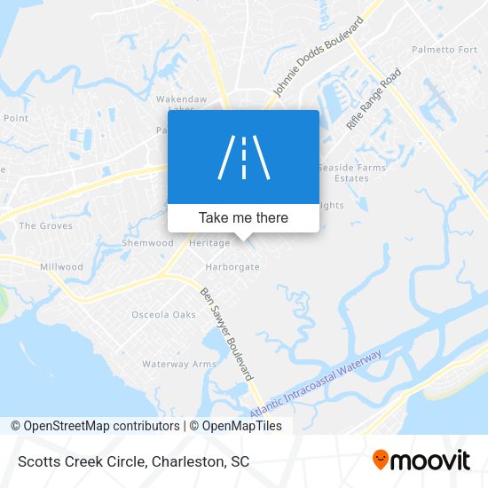 Scotts Creek Circle map