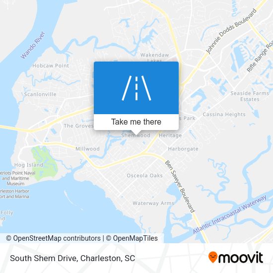South Shem Drive map