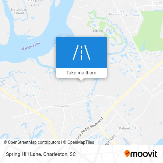 Spring Hill Lane map