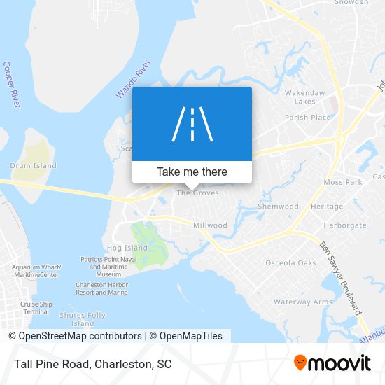 Tall Pine Road map