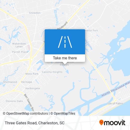 Three Gates Road map