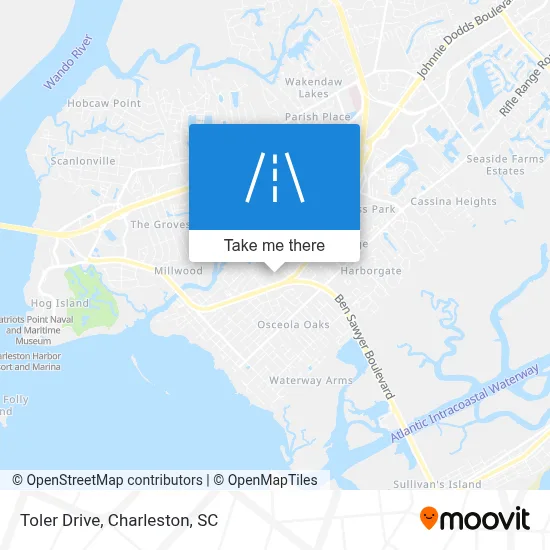 Toler Drive map