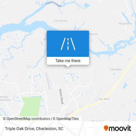 Triple Oak Drive map