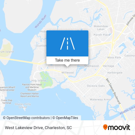 West Lakeview Drive map