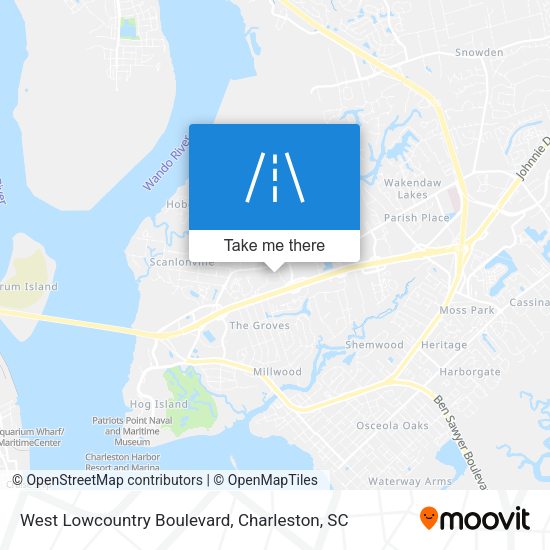West Lowcountry Boulevard map