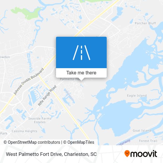 West Palmetto Fort Drive map