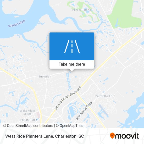 Mapa de West Rice Planters Lane