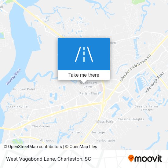 West Vagabond Lane map