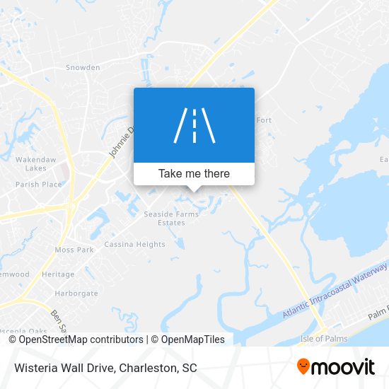 Wisteria Wall Drive map