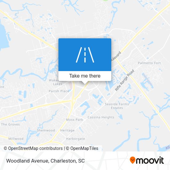 Mapa de Woodland Avenue