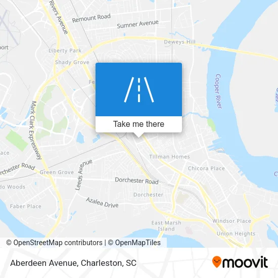Mapa de Aberdeen Avenue