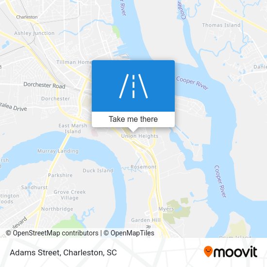 Mapa de Adams Street