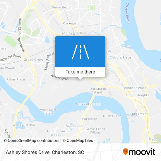 Ashley Shores Drive map