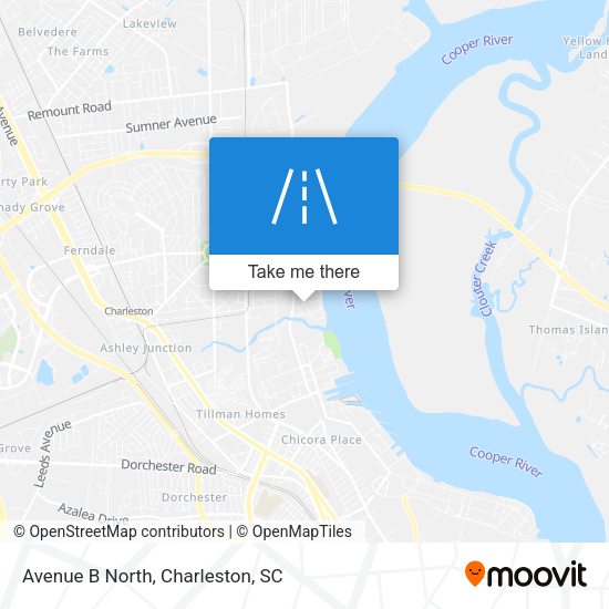 Avenue B North map