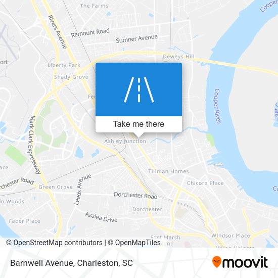Mapa de Barnwell Avenue
