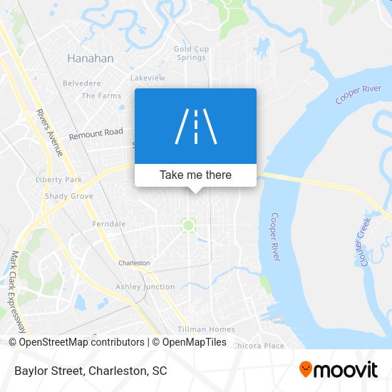 Mapa de Baylor Street