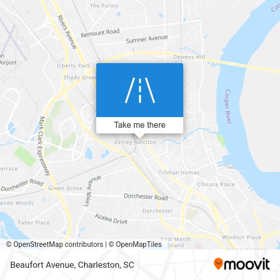 Beaufort Avenue map