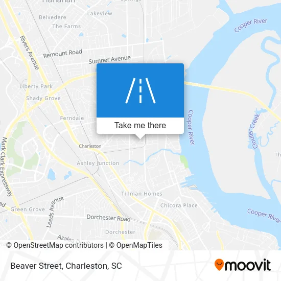 Beaver Street map