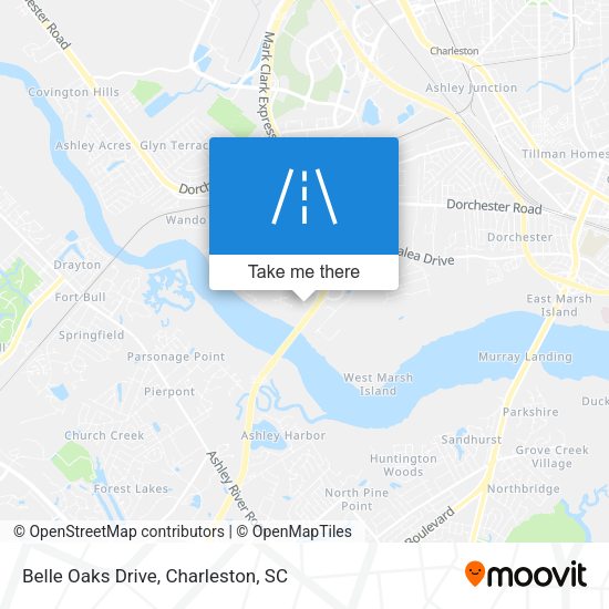 Belle Oaks Drive map