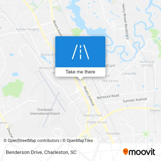 Benderson Drive map