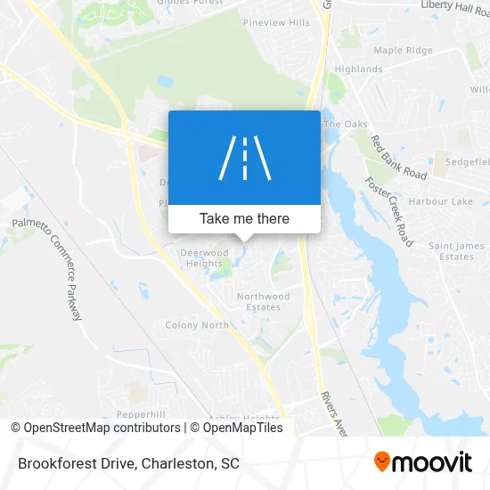 Brookforest Drive map