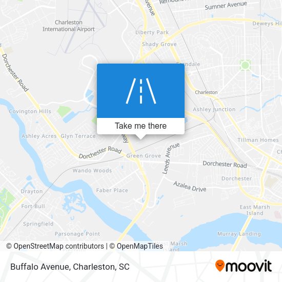Mapa de Buffalo Avenue