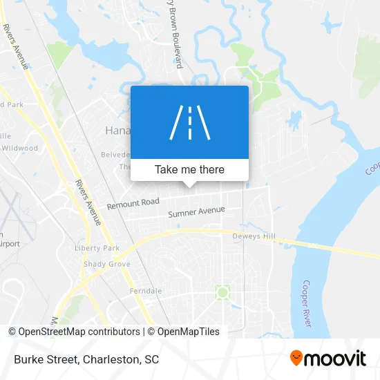 Mapa de Burke Street