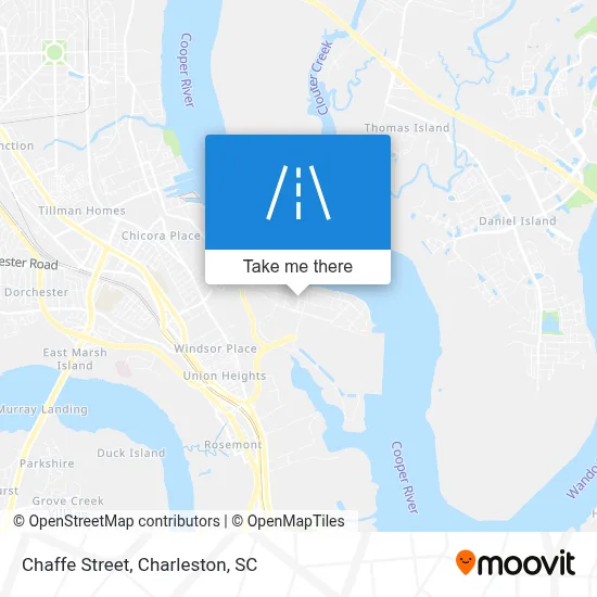 Chaffe Street map