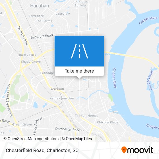 Chesterfield Road map
