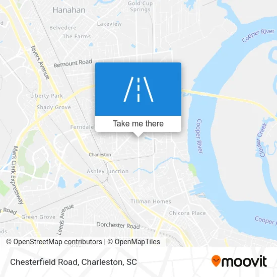 Chesterfield Road map