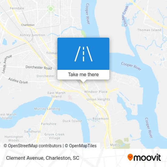 Mapa de Clement Avenue