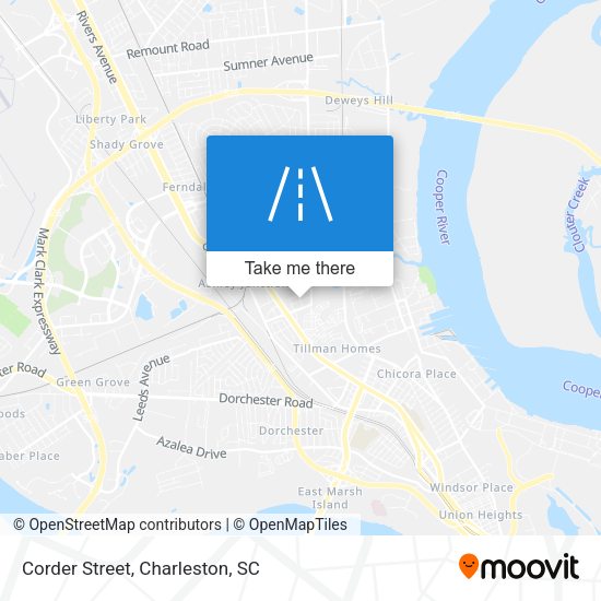 Mapa de Corder Street