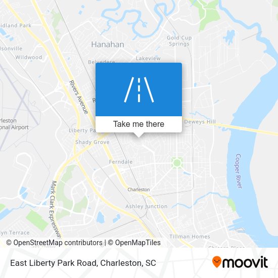 East Liberty Park Road map