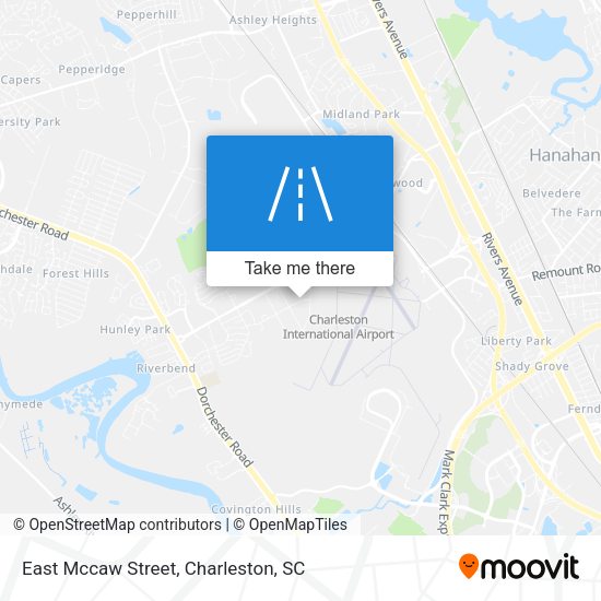 East Mccaw Street map