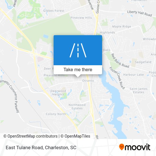 East Tulane Road map