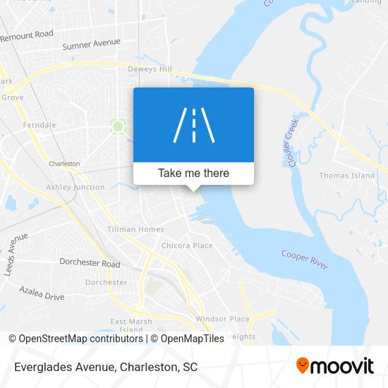 Everglades Avenue map