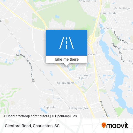 Mapa de Glenford Road