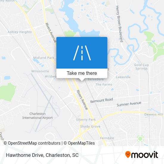 Mapa de Hawthorne Drive