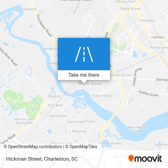 Hickman Street map