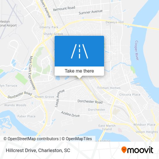 Hillcrest Drive map