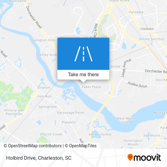 Holbird Drive map