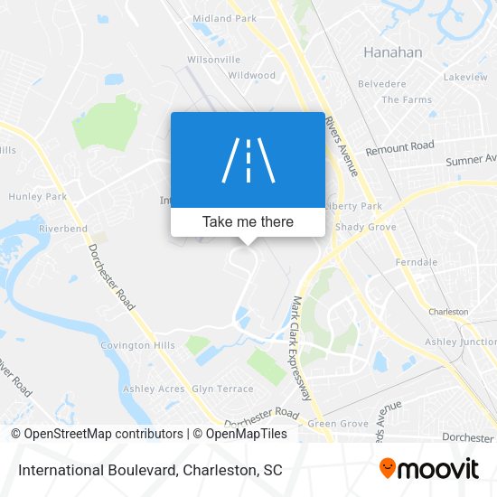 International Boulevard map