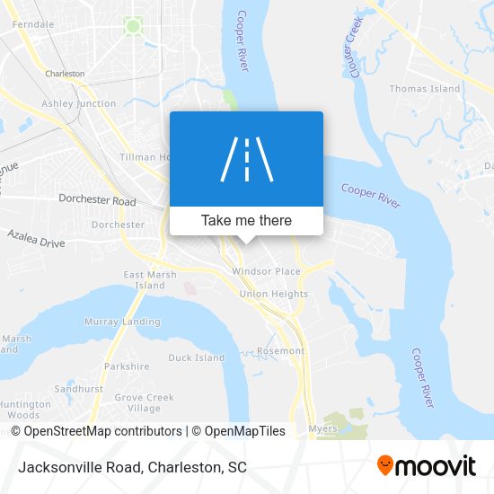 Mapa de Jacksonville Road