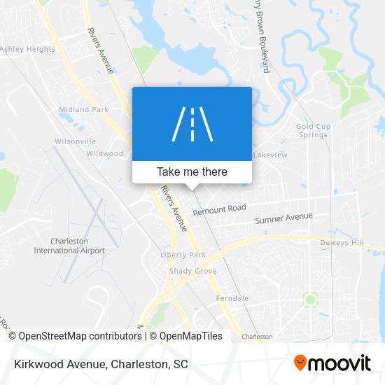 Kirkwood Avenue map