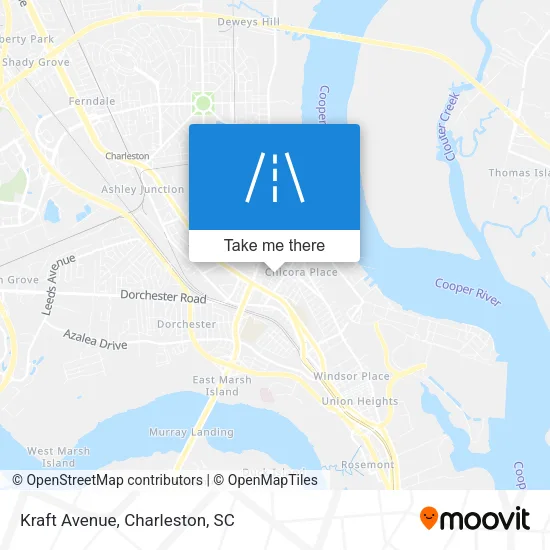Mapa de Kraft Avenue