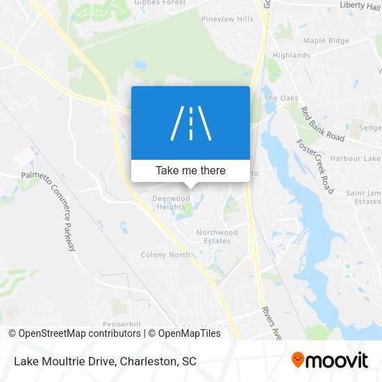 Lake Moultrie Drive map