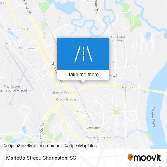 Marietta Street map