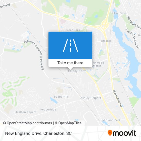 New England Drive map
